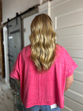 Darla Washed Oversized Crop Box Tee