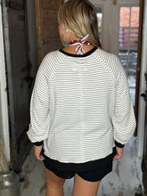 Striped Raglan Long Sleeve Top