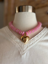 Multicolor Rondelle Heart Anchor Beads