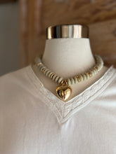 Heart Accented Rondelle Gold Anchor Beads