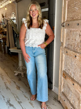 Southern Charm Eyelet Crop Top