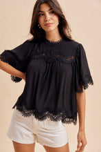 Delicate Details Lace Trim Top