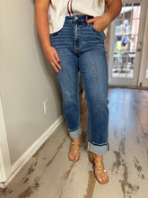 Niko High Rise Cuffed Straight Jean