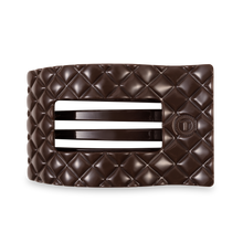 Flat Rectangle Hair Clip | Large | Truly Taupe Quilted