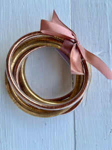 5 Row Glitter Tube & Cobrachain Bracelet