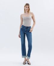 Niko High Rise Cuffed Straight Jean
