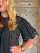 Delicate Details Lace Trim Top