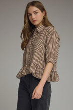 Honeyed Gingham Top