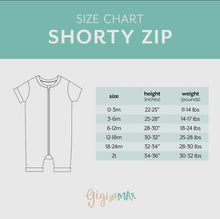 Drew Dino SHORTY ZIP Bamboo Baby Summer Sleepies