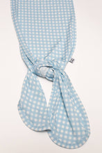 Blue Gingham Knotted Infant Gown