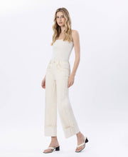 Fall's Canvas Super High Rise Cuffed Wide Leg Jeans