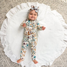 Maren Floral RUFFLE ZIP Bamboo Sleepies Little Baby Outfit