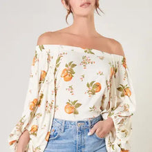 Millions of Peaches off the Shoulder Top