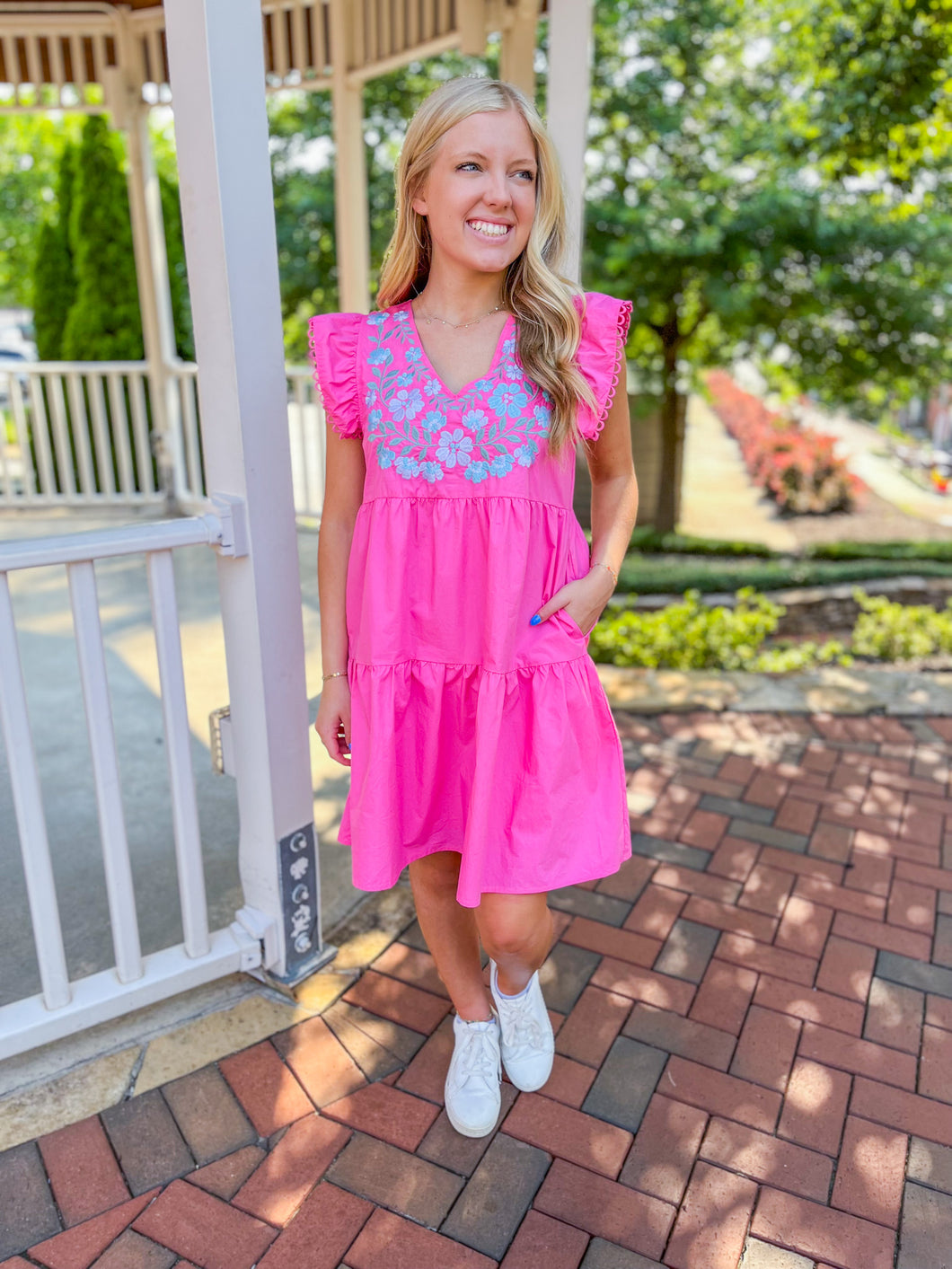 Tia Embroidered Dress