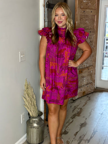 In the Jungle Lovel Shift Mini Dress