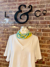 Layered Wooden Beaded Necklace
