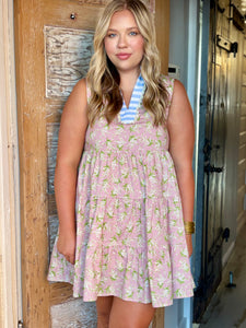 THML Coastal Florals Sleeveless Dress