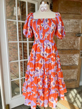 Dreamsicle & Lavendar Midi Dress