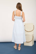 Neutral Notions Striped Midi Dress