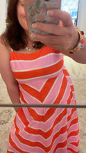 Sunset Chevron Stripe Midi Dress