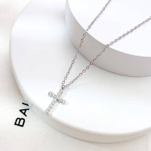 18K STAINLESS STEEL TARNISH FREE CROSS NECKLACE