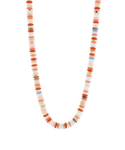 Color Stone Beaded Necklace