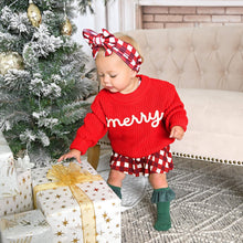 Emery Plaid HEADWRAP Christmas Baby Toddler Hair Accessory