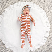 Chase Brown Ribbed ZIP Bamboo Baby Sleepies Little