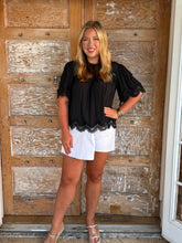 Delicate Details Lace Trim Top