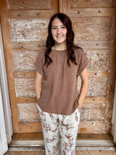 Nova Ribbed Crew Neck Top