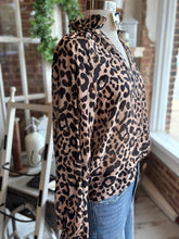Feline Fine Long Sleeve Cheetah Print Top THML