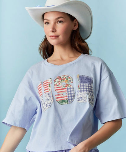 USA Cropped Tee