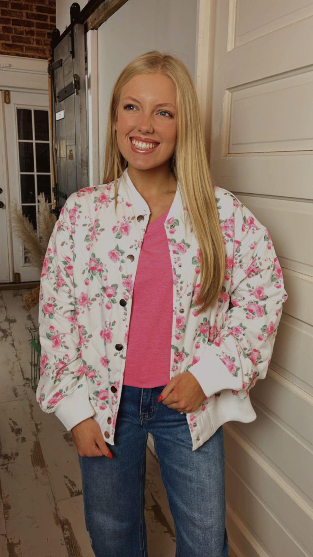 Blooms & Brunch Bomber Jacket