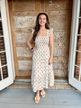 Campbell Smocked Midi Dress