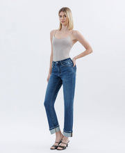 Niko High Rise Cuffed Straight Jean