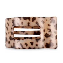 Flat Rectangle Hair Clip | Large | Blonde Tortoise