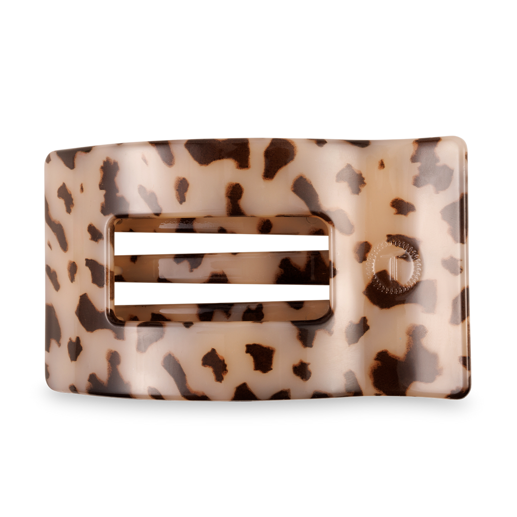 Flat Rectangle Hair Clip | Large | Blonde Tortoise