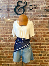 Navy Dot Scarf