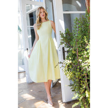 THML Sunshine Stroll Gathered Waist Midi Dress
