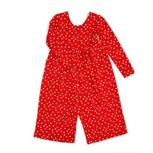 Ruby Dot Romper Christmas Kids Clothing Holiday Outfit