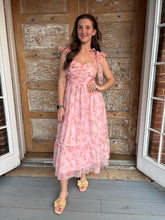 Camryn Shirred Bodice Midi Dress