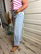 Vervet Kris Super High-Rise Cuffed Baggy Wide Leg Jeans