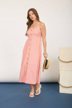 Neutral Notions Striped Midi Dress