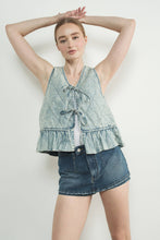 Indigo Meadow Tie Vest