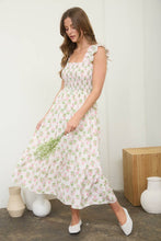 Campbell Smocked Midi Dress