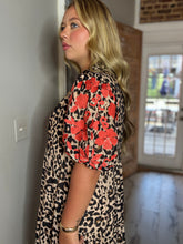 Feline Fine Puff Sleeve Dress THML