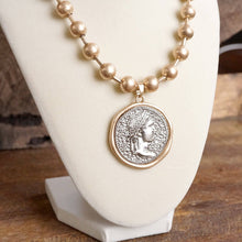 Coin Chunky Ball Chain Statement Necklace