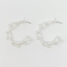 Chained Link Hoop Earrings