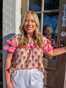 THML Scalloping Around Town Blouse