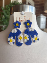 Beaded Flower Arch Earrings